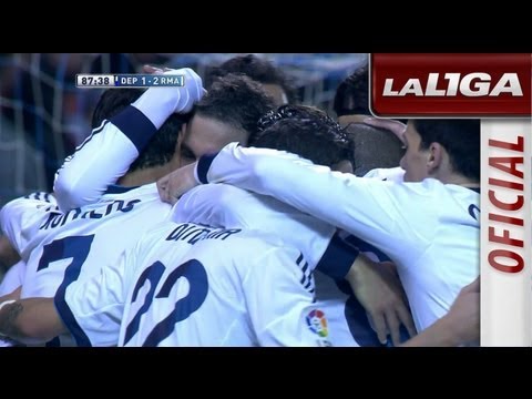 Gol de Higuaín (1-2) en el Deportivo de La Coruña - Real Madrid - HD