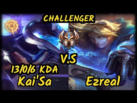 Klaus (KAI'SA) vs EZREAL - 13/0/6 KDA BOTTOM ADC CHALLENGER GAMEPLAY - BR
