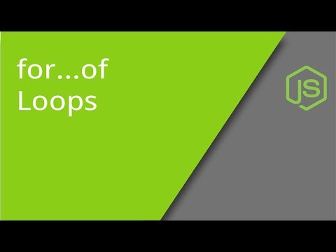 JavaScript for of loops