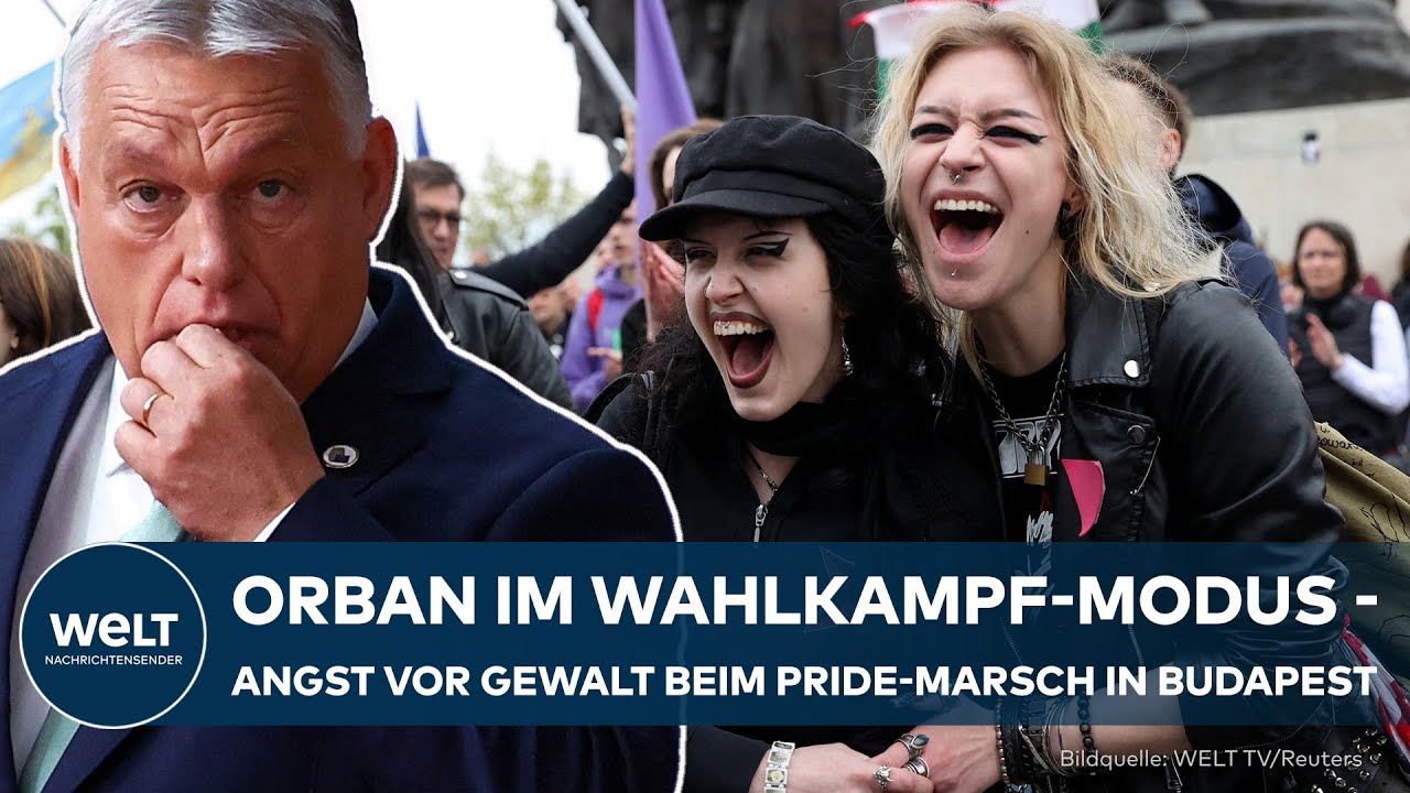 MASSIVES POLIZEI-AUFGEBOT: Rechte Gegendemo - Gesichtserkennung und Blockaden beim Pride in Budapest