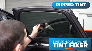 Tint Fixers - RIPPED TINT ❌  - Installing - Side Windows - How To Tint Windows