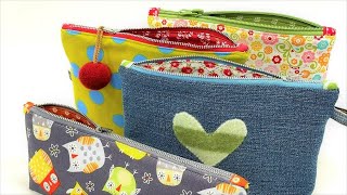 How To Make a Simple Zipper Pouch | Beginner Sewing Tutorial