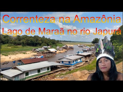 Perigo da correnteza do Lago de Maraã desaguando no rio Japurá no verão amazônico. Maraã, Amazonas.