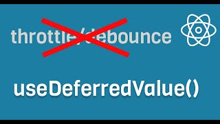 Example of concurrent mode in Shaku - use `useDeferredValue()` instead of throttling/debouncing