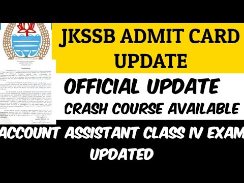 JKSSB Admit Card Update  @Career Success