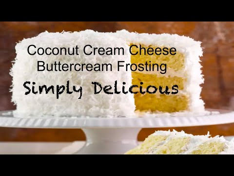 So delicious! Easy Coconut Cream Cheese Buttercream Frosting