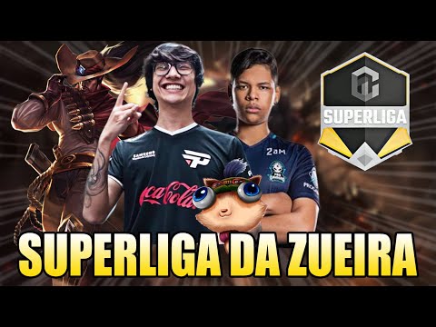 PENTAKILL DE YASUO DO TINWONS E FNB BUGANDO O JOGO - SUPERLIGA DA ZUEIRA (FINAL)