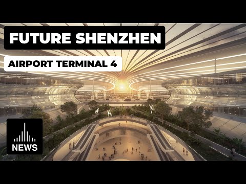 Futuro Shenzhen - Terminal 4 do Aeroporto por Swooding Architects