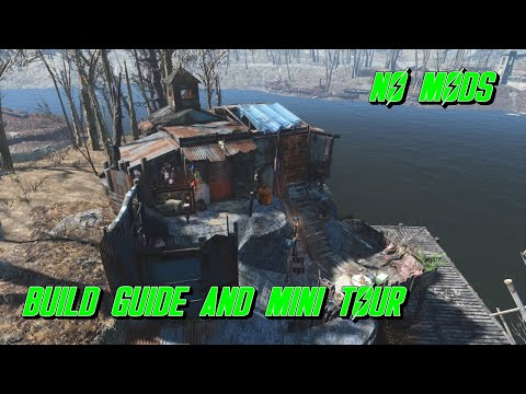Hunters Cabin - 15 min build and tour (no mods) FALLOUT 4
