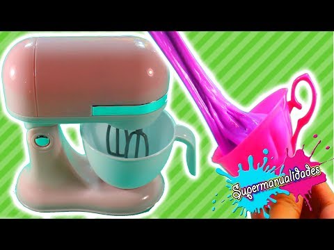 Mini batidora de Juguete para hacer Slime miniatura / Supermanualidades