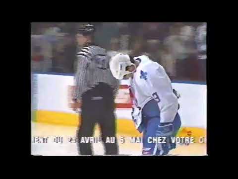 Mike Ricci the last goal in the history of confrontation Nordiques Canadiens