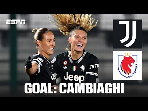 GOAL! 2-0: Cambiaghi doubles Juventus’ lead vs. OL Lyonnes | UEFA Women’s Champions League