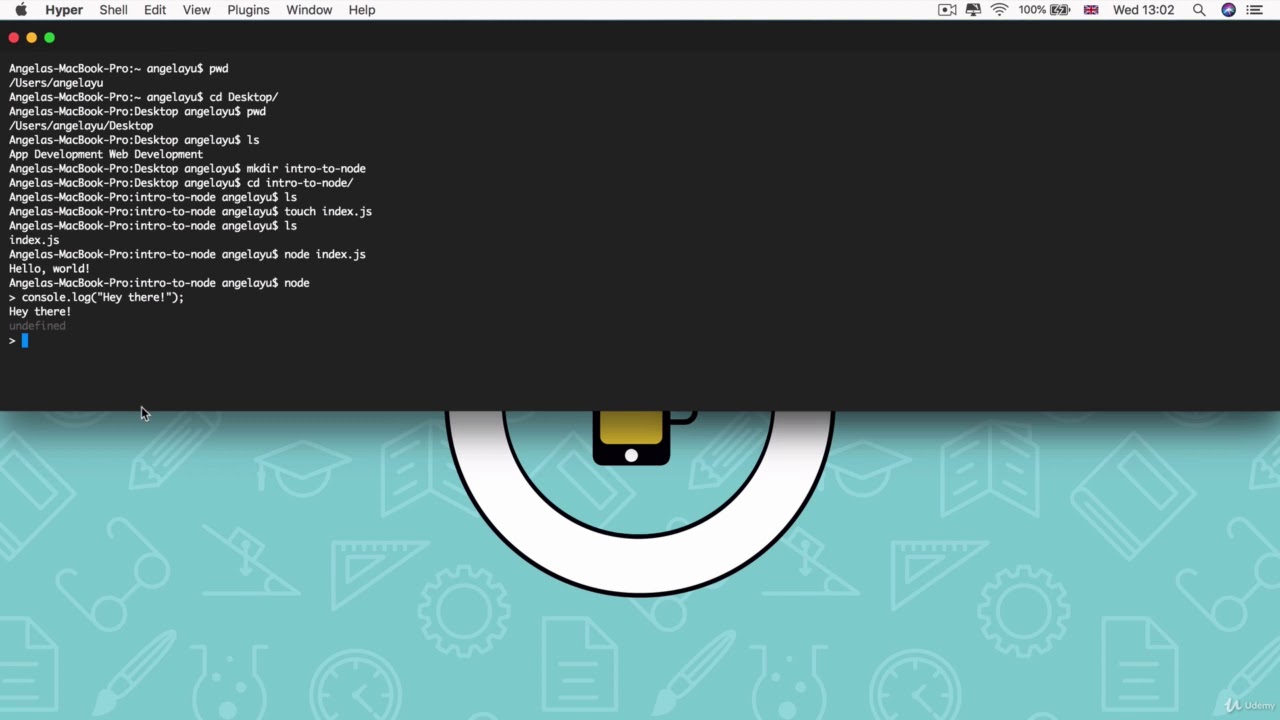 118  The Node REPL Read Evaluation Print Loops