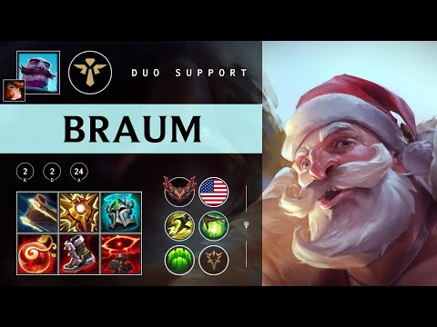 Braum Support vs Leona - NA Grandmaster Patch 25.24