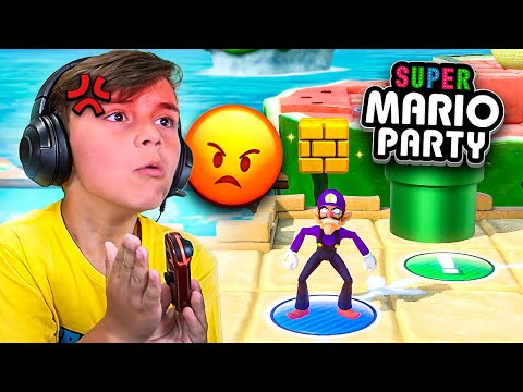 MARCOS FICOU BRAVO NO SUPER MARIO PARTY