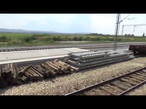 Train Driver's view: railroad in Serbia from Ovca to Krnjaca - SERBIAN RAILWAYS