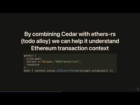 Rust x Ethereum Day - Transaction middleware and policy language