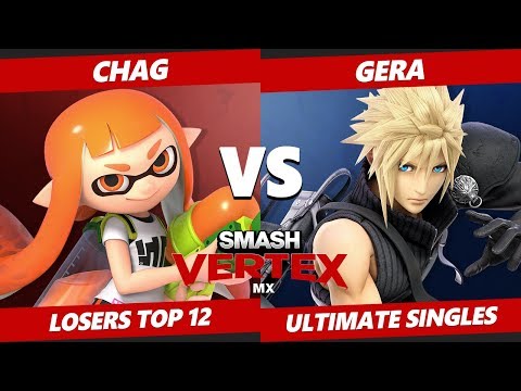 Smash Vertex Losers Top 12 - Chag (Palutena, Inkling) Vs. SB | Gera (Cloud) Smash Ultimate - SSBU