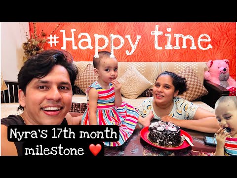 Celebration on Nyra’s 17th month completion | cake lover