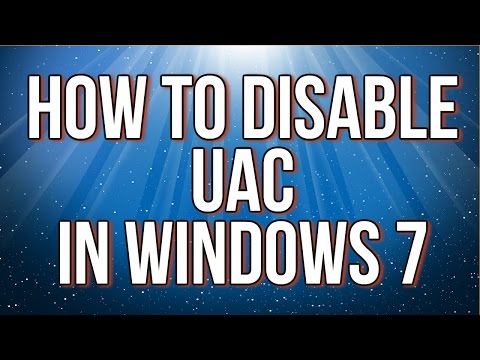 How To Disable UAC In Windows 7 - Turn off UAC