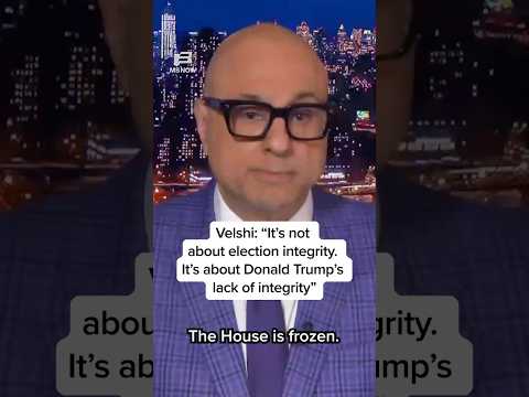 Velshi: 'It's not about election integrity. It’s about Donald Trump’s lack of integrity'