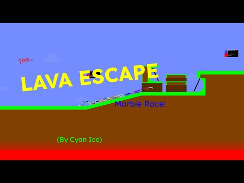 The Lava Escape Marble Race!