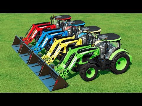 LOAD POTATOES ON TRUCKS WITH LANDINI TRACTORS - Farming Simulator 22