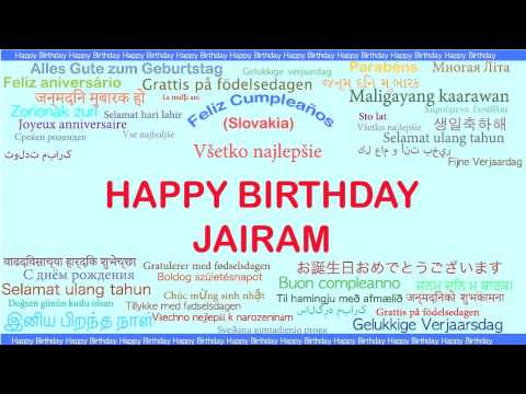 Jairam   Languages Idiomas - Happy Birthday