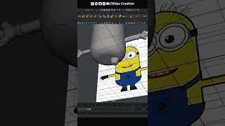 You Won’t Believe This Minion Speed Modeling 😱#autodeskmaya #minions #3dartist #3dmodeling