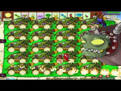 All Cob Cannon vs Dr. Zomboss in Survival Day | pvz-Whitman