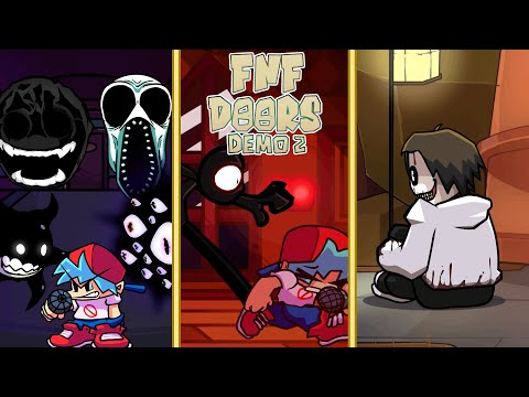 FNF : DOORS [DEMO 2] // Vs Entities, Figure, Jeff The Killer █ Friday Night Funkin' █