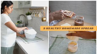 3 HEALTHY HOMEMADE SPREADS | MEAL PREP Ideas for MORNING & EVENING SNACKS with Balzano Nutri Blender