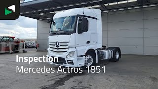 Ciągnik siodłowy Mercedes-Benz Actros 1851 4X2 StreamSpace Retarder Hydraulic Alcoa's | Obrazek 4 - Autoline