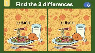 Find the differences and activate your brain! Prevent aging by doing a little every day!021