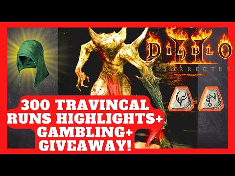 D2R - 300 Travincal Runs Drop Highlights
