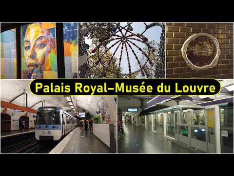 Metro Station Palais Royal–Musée du Louvre - Paris 🇫🇷 - Walkthrough 🚶