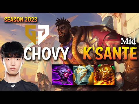 GEN Chovy K'SANTE Mid vs AKALI - KR Ranked