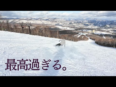 Video: 【ゴンドラOPEN】完璧なバーンを山頂からカービングで滑ります｜安比高原
