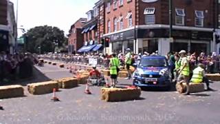 preview picture of video 'New Milton, Soap Box Derby, Sunday 14th July 2013, Hampshire, England ( 11 )'