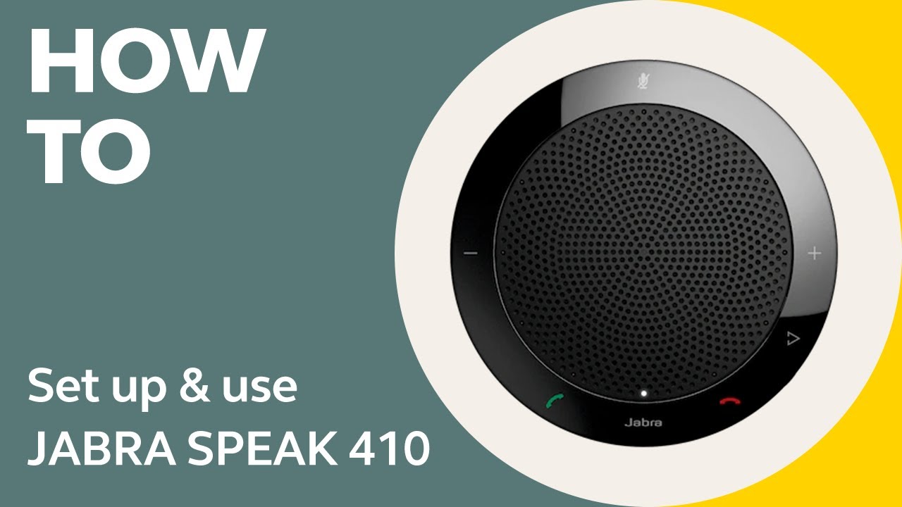 Get started with your Jabra Speak 410 for PC | Jabra Support Get started with your Jabra Speak 410 for PC | Jabra Support
