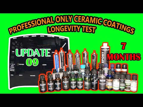 PROFESSIONAL ONLY ceramic coatings - 22 WAY LONGEVITY TEST - UPDATE 09- 7 MONTHS - FAILURES now!