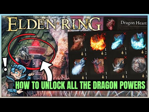 Elden Ring - How to Unlock ALL Broken Dragon Powers - Dragon Heart Farm & Dragon Cathedral Guide!