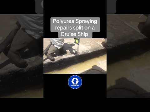 Thumbnail for Polyurea Spraying Emergency Repairs to a split on a Cruise Ship