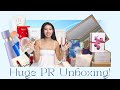 HUGE PR UNBOXING Rare Beauty Laneige GXVE Beauty Supergoop Estee Lauder ASICS MORE