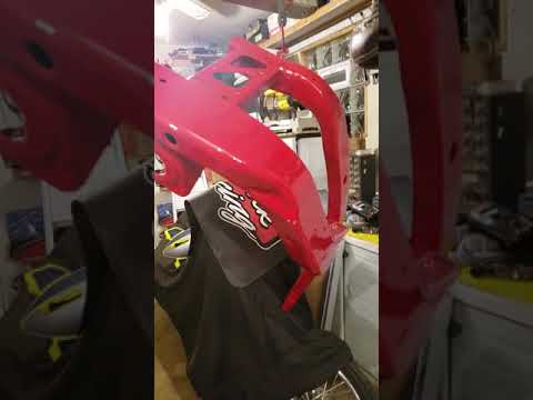 Changing frame rail assembly & core support on a Dodge Truck.