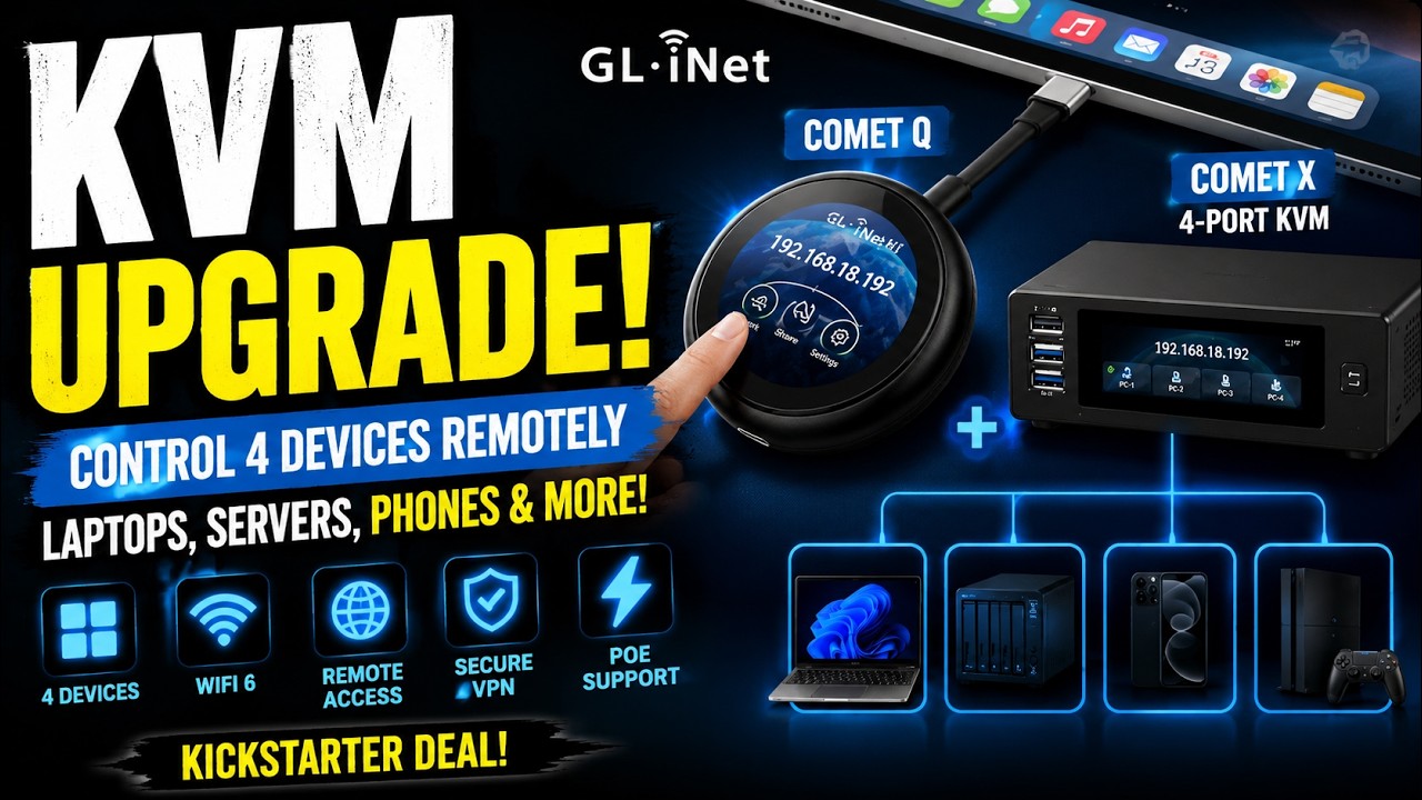 GL.iNet Comet Q + Comet X: The Kickstarter KVM Deal You Should Know About