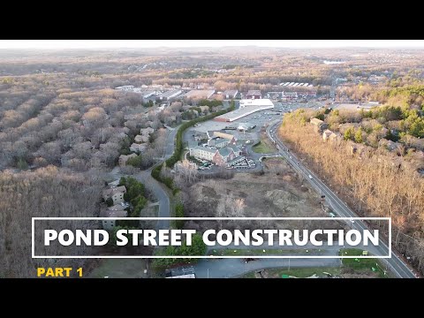 Construction Pond Street Drone Tour Ashland, Ma