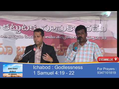 VISION ECCLESIA PETER LIVE 28 04 2019 # ICHABOD : GODLESSNESS # 1 SAM 4 : 19 - 22 .