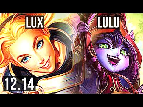 LUX & Miss Fortune vs LULU & Jinx (SUP) | 4/0/11, 3.7M mastery, 1100+ games | EUW Diamond | 12.14
