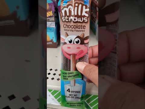Milk Straws  Chocolate Flavored #satisfying #shorts #amazing #short #yearofyou #asmr #viral